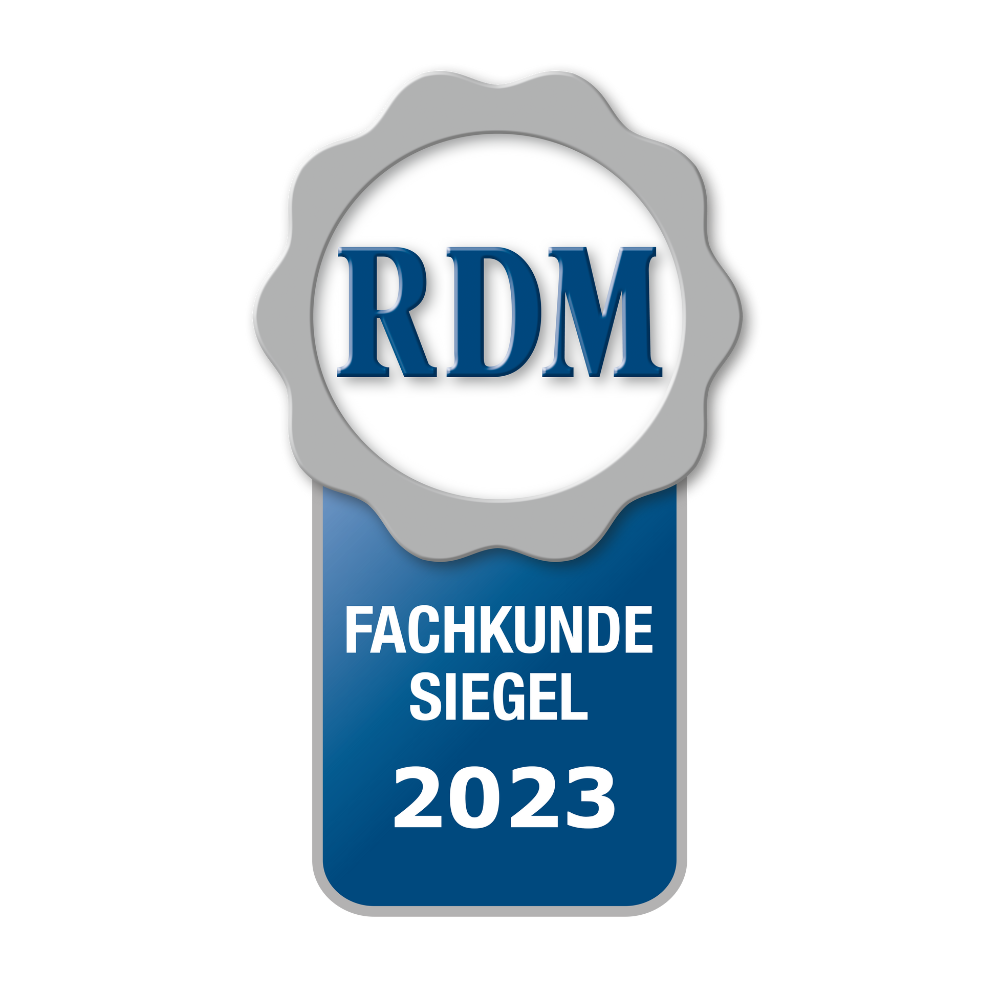 RDM Fachkunde-Siegel 2023